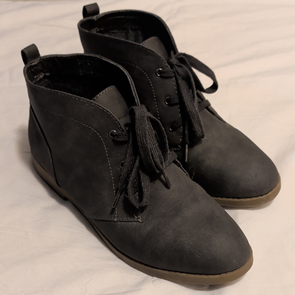 Grey Ankle Boots